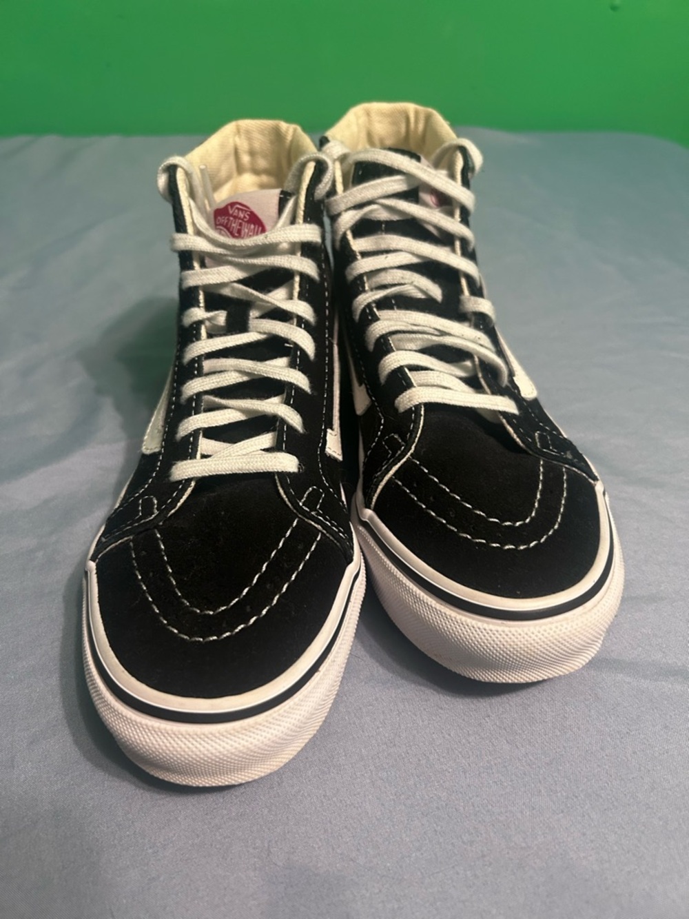 Vans Black & White High-Top Skate Sneakers